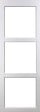 GD MENUISERIES - Porte Coulissante Kenya blanc Vitrage transparent H204 x L83 cm - vignette