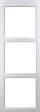 GD MENUISERIES - Porte Coulissante Kenya blanc Vitrage transparent H204 x L73 cm - vignette