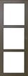 GD MENUISERIES - Porte Coulissante Gris Taupe RAL 7006 Vitrage transparent H204 x L83 cm - vignette