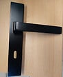 GD MENUISERIES - Bloc Porte Atelier Noir sans meneau H204 x L83 cm Côte Tableau P.Droit,Poignee - vignette
