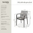 TECTAKE - Chaises de jardin ALCUDIA empilables et résistantes aux intempéries gris anthracite - vignette
