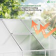 VOUNOT - 10 x Plaques de polycarbonate alveolaires transparent creux 6mm 121x60.5cm - vignette
