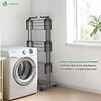 VOUNOT - Sechoir a linge etendoir extensible et pliable grande capacite sechage 190x53x170cm Noir - vignette