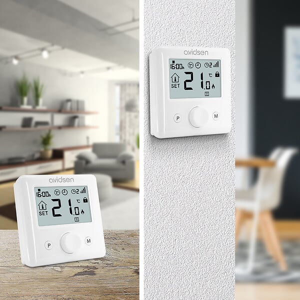 AVIDSEN - Thermostat connecté HomeFlow WL - WiFi - Régulation - large
