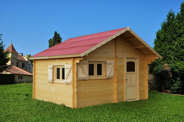 HABRITA - Abri de jardin - Bois - 60mm - 17.22m2 - large