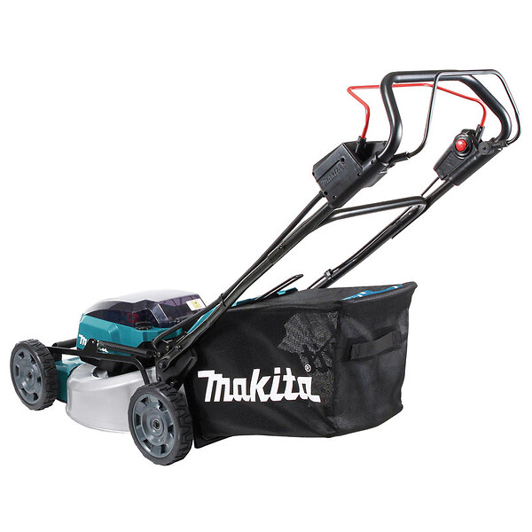 MAKITA - Tondeuse 46 cm LXT 36 V MAKITA DLM465PT4 avec 4 batteries 18 V 5,0 Ah et chargeur rapide - large