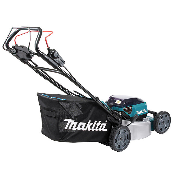 MAKITA - Tondeuse 46 cm LXT 36 V MAKITA DLM465PT4 avec 4 batteries 18 V 5,0 Ah et chargeur rapide - large