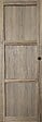 GD MENUISERIES - Porte Coulissante bois Frake 3 Panneaux H204 x L73 cm, Coquilles Noir - vignette