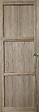 GD MENUISERIES - Porte Coulissante bois Frake 3 Panneaux H204 x L73 cm, Coquilles - vignette