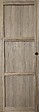 GD MENUISERIES - Porte Coulissante bois Frake 3 Panneaux H204 x L83 cm, Coquilles Noir - vignette