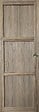 GD MENUISERIES - Porte Coulissante bois Frake 3 Panneaux H204 x L83 cm, Coquilles - vignette