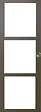 GD MENUISERIES - Porte Coulissante Gris Taupe RAL 7006 Vitrage transparent H204 x L73 cm, Coquilles - vignette