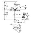 GROHE - Vasque à poser Euro Ceramic 60cm + Mitigeur lavabo M BauLoop Chromé - vignette