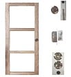 GD MENUISERIES - Porte Coulissante bois Frake Vitrage transparent H204 x L83 cm, serrurecondamnation - vignette