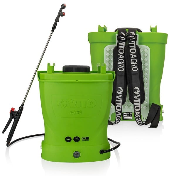 VITO - Pulvérisateur Electrique 16L à Batterie 12V 8AH 6 bars - Pulvérisateur Toiture avec Lance Télescopique, 3 buses et Chargeur VITO - large