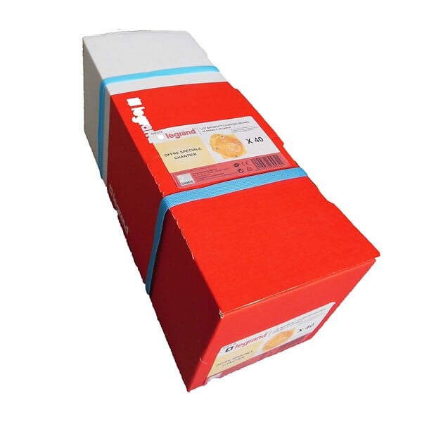 LEGRAND - Lot 40 boîtes encastrement Batibox 1 poste - profondeur 40mm - large
