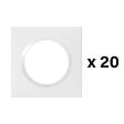 LEGRAND - Lot 20 plaques finition Dooxie - 1 poste - Blanc - vignette