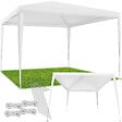 TECTAKE - Pavillon FARAH imperméable avec système enfichable 3x3m blanc - vignette