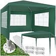 TECTAKE - Pavillon imperméable BARINAS avec 3 parois latérales vert - vignette