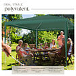 TECTAKE - Pavillon imperméable BARINAS avec 3 parois latérales vert - vignette