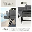 TECTAKE - Canapé lounge en rotin SINTRA 2-en-1 gris - vignette