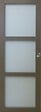 GD MENUISERIES - Porte Coulissante Gris Taupe RAL 7006 Vitrée H204 x L83 cm, Coquilles - vignette