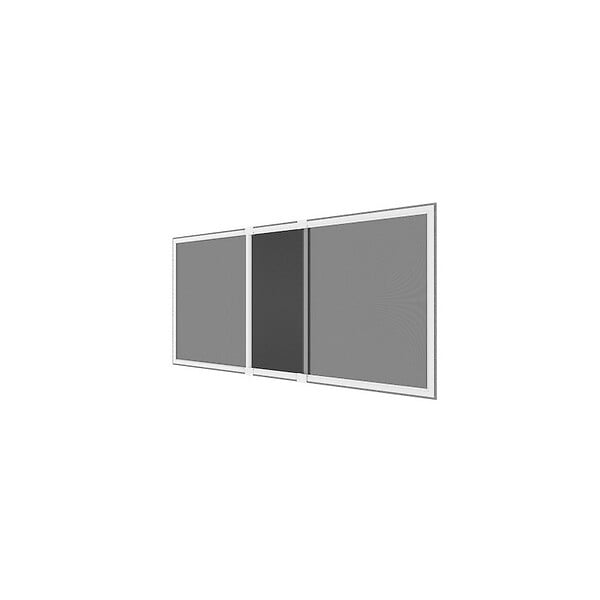 VOLET-MOUSTIQUAIRE - Kit moustiquaire extensible H 70 cm x L 100 cm alu blanc sans perçage - large
