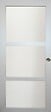 GD MENUISERIES - Porte Coulissante Greyria Gris Clair Vitrée H204 x L83 cm, Coquilles - vignette