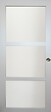 GD MENUISERIES - Porte Coulissante Greyria Gris Clair Vitrée H204 x L73 cm, Coquilles - vignette