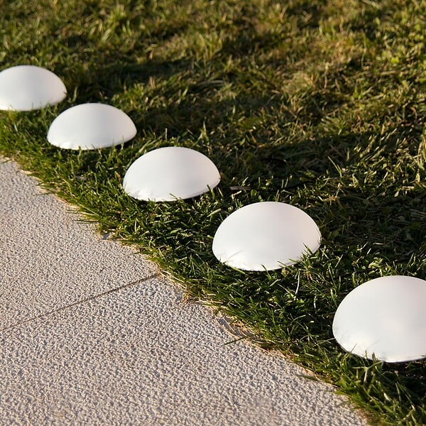 LUMISKY - 5 Demi boules solaires à piquer HALF MOON D15cm - large