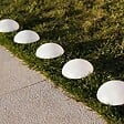 LUMISKY - 5 Demi boules solaires à piquer HALF MOON D15cm - vignette