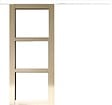 GD MENUISERIES - Porte Coulissante bois Ayous Vitrage transparent H204 x L83 cm, Rail alu bandeau blanc - vignette