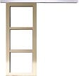GD MENUISERIES - Porte Coulissante bois Ayous Vitrage transparent H204 xLL83 cm, Rail Alu - vignette