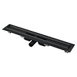 ALCA - Alca Caniveau de douche avec bordure pour grille 950 mm + Manchon PVC 40 à Joint et à Coller, noir mat (APZ101BLACK-950-M) - vignette