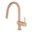 GROHE - Minta mitigeur monocommande évier avec douchette 2 jets, cuivre brossé (G32321DL2) - vignette