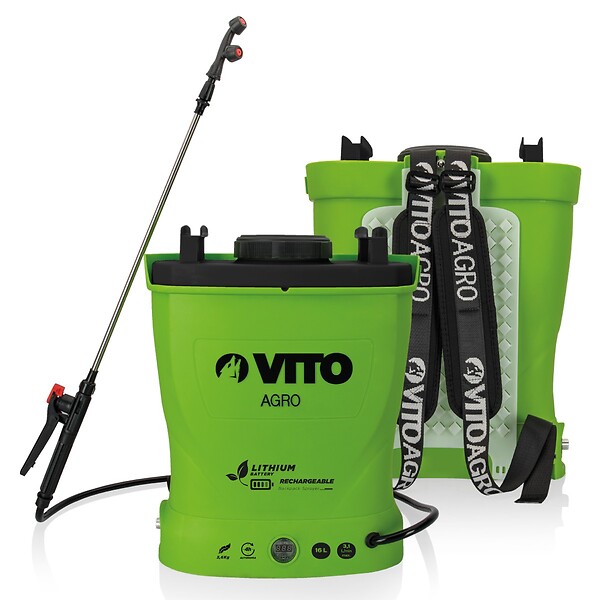 VITO - Pulvérisateur Électrique à Batterie Lithium 16L + Kit Protection Jardin XL - Haute Pression & Équipement EPI VITO - large