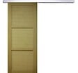 GD MENUISERIES - Porte Coulissante bois Ayous 3 Panneaux H204 x L83 cm, Rail Alu - vignette