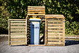 HABRITA - Cache poubelle - Bois - 1.35m2 - vignette