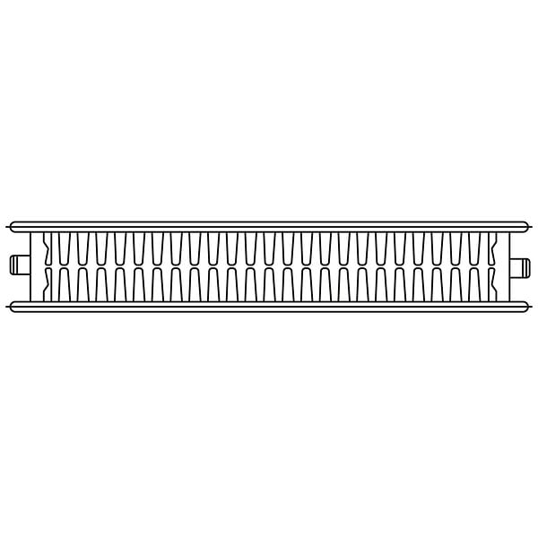SANNOVER - Radiateur acier type 22 Sannover Hauteur 600 mm Largeur 600 mm - large