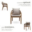 TECTAKE - Chaise de jardin MANACOR au design corde sable - vignette