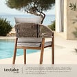 TECTAKE - Chaise de jardin MANACOR au design corde sable - vignette