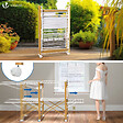 VOUNOT - Sechoir a linge etendoir deluxe pliable Grande capacite sechage style bois blanc - vignette