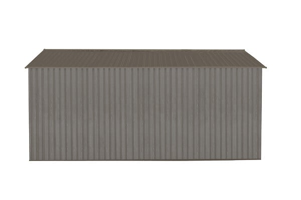 CHALET & JARDIN - Abri de jardin métal SU 12.78m² - Gris bois vieilli - large