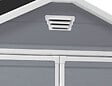 KETER - Abri de jardin en résine Manor 46 S - Gris et blanc - L.130xH.198xP.192cm - vignette