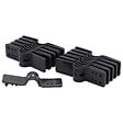 NATURE - Lot de 20 attaches brise-vue gris anthracite - vignette