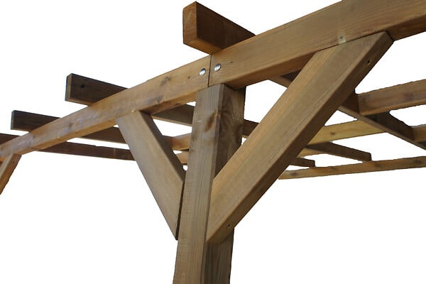 CHALET & JARDIN - Toit terrasse sans toit - Bois - 3x3 - large