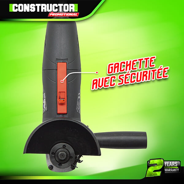 CONSTRUCTOR - Meuleuse d'angle 500W - 115m. - large