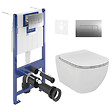 VILLEROY & BOCH - ViConnect Pro S Pack WC bâti Villeroy & Boch + WC sans bride + abattant Softclose + set d'isolation + plaque (VICONTESI2CHSET) - vignette