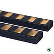 FORESTEA - Lot de 2 Profilés séparateurs sol et plafond droit 90° chêne lave 1000 x 65 x 57 mm - vignette
