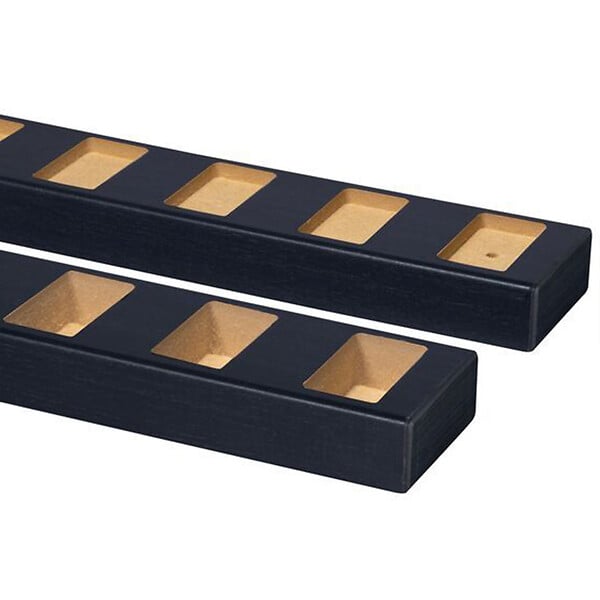 FORESTEA - Lot de 2 Profilés séparateurs sol et plafond droit 90° chêne lave 1000 x 65 x 57 mm - large